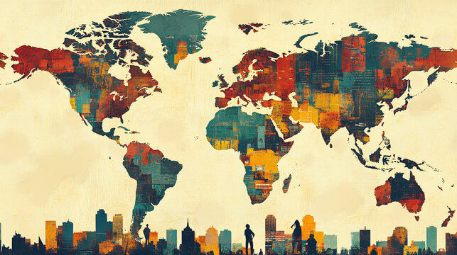 A visual representation of how global events impact poverty rates locally.