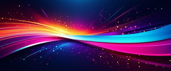 Obraz premium Abstract Light Bursts and Dynamic Lines