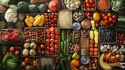 A visual representation of food insecurity affecting low-income households.