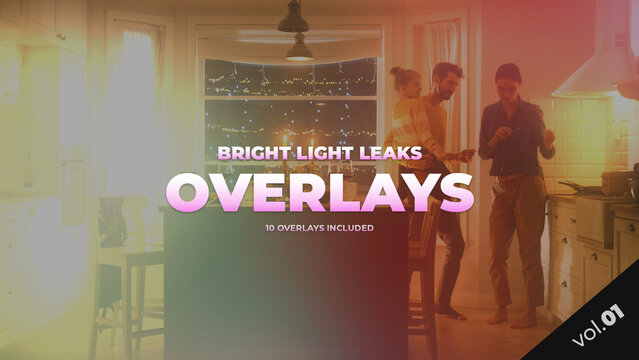 Bright Light Leak Overlays / vol.01