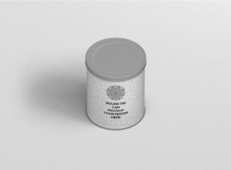Round Medium Tin Can