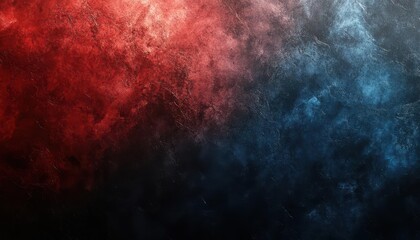 Fototapeta premium Abstract textured background featuring a gradient of red and blue hues.