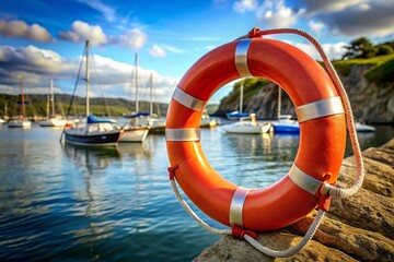 your ally in emergencies. Elevating safety awareness through candid photography, showcasing lifesaving tools for water rescue. Be ready, act fast &ndash; safety matters!