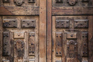vintage wooden brown gate texture