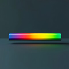 Fototapeta premium Vibrant Rainbow Progress Bar Symbolizing Diversity and Hopeful Advancement