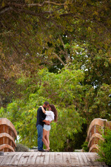 Couple having fun at the park