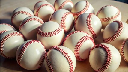 White Baseball Balls.