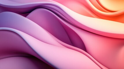 Obraz premium Abstract colorful background of curves in 3D cartoon rendering