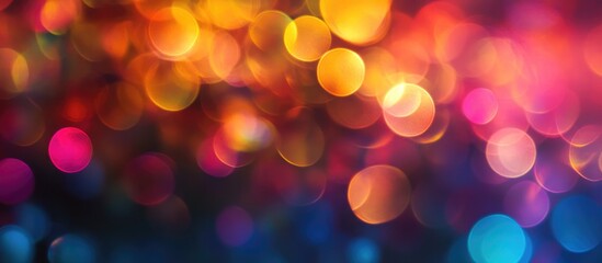 Obraz premium Fantasy Blur Colorful Background Color Bokeh Overlay Background