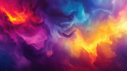 Vibrant and colorful fantasy themed backdrop