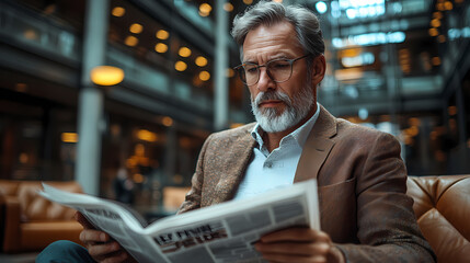 Fototapeta premium Silhouette of a man financier think about something while standing near office window background with copy space for your text message or advertising content, young male thoughtful rest after briefing