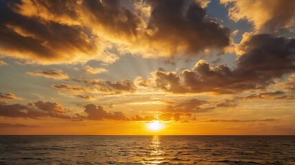 Obraz premium sunset over the sea