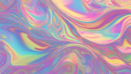 Fototapeta premium Holographic rainbow foil iridescent texture abstract hologram background