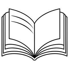 open book vector illustration