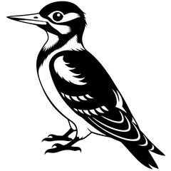 black and white bird