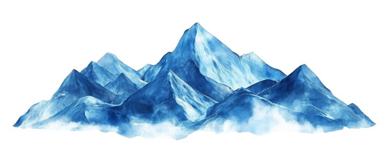 Fototapeta premium Snow-Covered Mountain Range