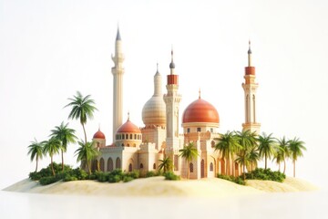A Majestic Mosque on a Tropical Island