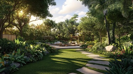 Obraz premium Scenic natural backdrop featuring lush greenery and serene landscapes that evoke a sense of tranquility and peace
