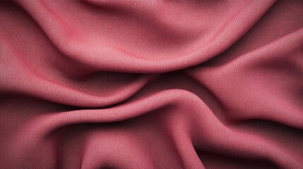 Fototapeta premium 3D rendering of dark pink fabric texture close up