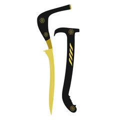 Rencong , aceh traditional knive weapon 