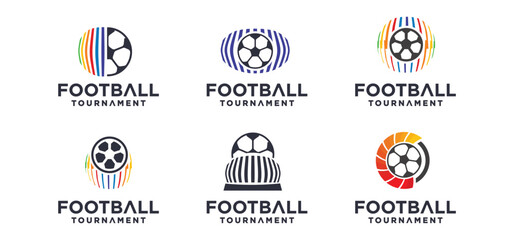 Football Cup Logo Design, football sports league championship