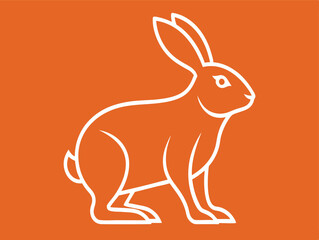 Fototapeta premium illustration of a rabbit