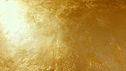 Shimmering Gold Texture Close-Up Captures the Elegance and Richness of a Metallic Surface Illuminated by Soft Light