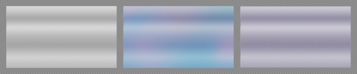 The ribbed glass texture background vector set. Soft frosted acrylic reeded wavy surface. Acrylic reeded fluted panel close-up—transparent overlay effect for wavy clear plastic texture.	