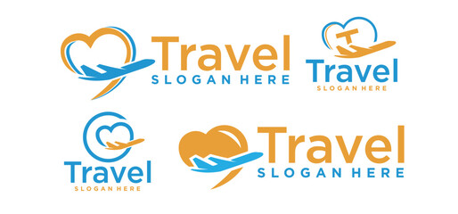 travel logo, travel agency logo, travel business logo concept.