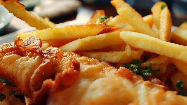 Fish and chips with tartar sauce, Video