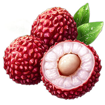 Illustration of Lyc Cross Section with Red Skin and Seed