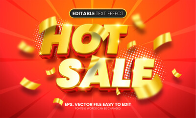 Hot sale promotion 3d editable text effect
