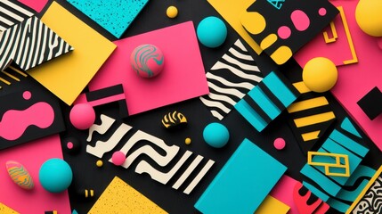 Obraz premium Colorful Geometric Abstract Background Design