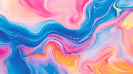 Obraz premium Vibrant Abstract Swirl of Pink and Blue Colors