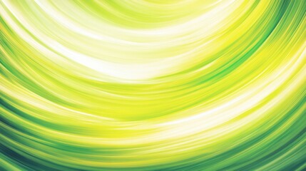 Vibrant Swirls of Green and Yellow Abstract Background