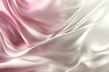 Obraz premium Abstract Pink and White Silk Fabric Texture Background