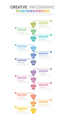 Year planner calendar, 12 months, 4 quarter, Timeline infographics design vector and Presentation business can be used for Business concept with 12 options, steps or processes.