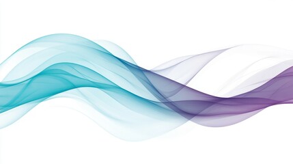 Fototapeta premium Elegant Flowing Waves in Soft Colors