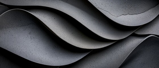 Obraz premium A tight shot of stacked spoons forming a wavy structure