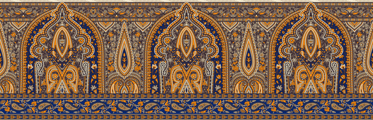 seamless beautiful wallpaper cards border design floral leaf vintage ornament Victorian geometric ethnic print paisley pattern