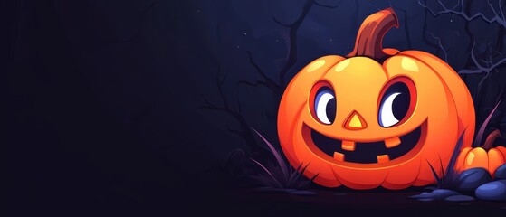 its eerie face and glowing eyes convey a chilling presence