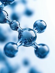 Molecular Structure on Light Background