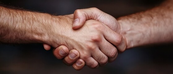  A close-up of two people interlocking hands