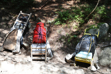 Fixed load for mountain carriers, High Tatras, Slovakia.