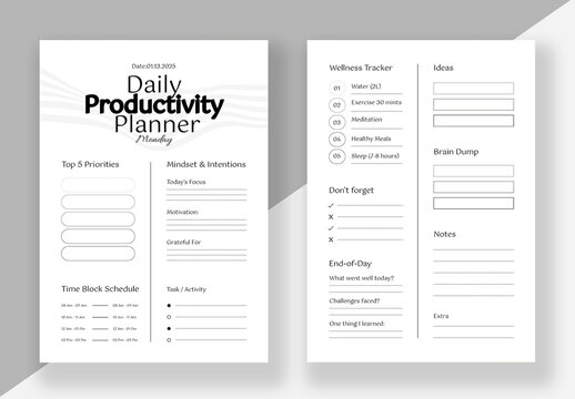 Daily Productivity Planner
