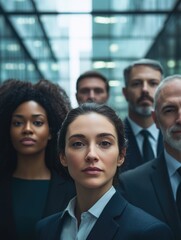 Obraz premium Professional Business Team in a Corporate Setting