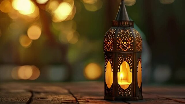 Beautiful greeting card with holiday composition for celebrate Ramadan