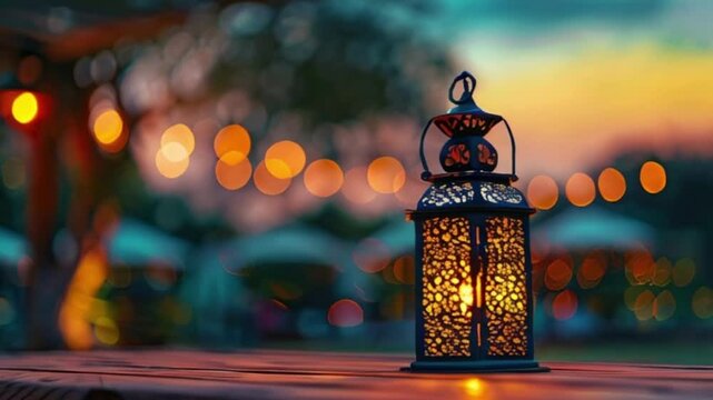 Beautiful greeting card with holiday composition for celebrate Ramadan