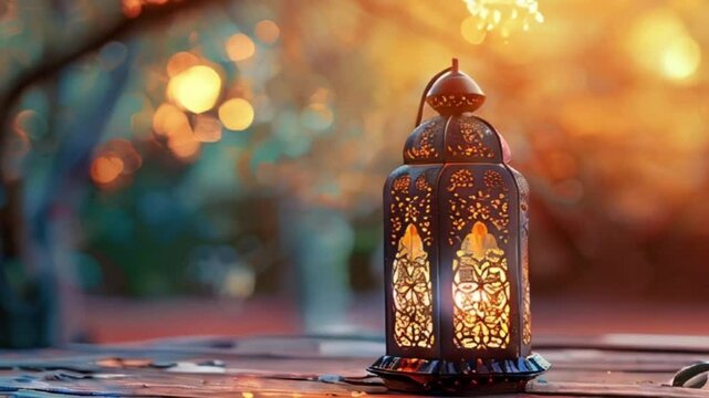 Beautiful greeting card with holiday composition for celebrate Ramadan