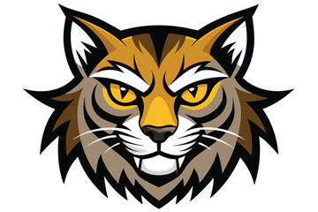 Scottish Wildcat Badge Vector for Wilderness and Outdoor Adventure